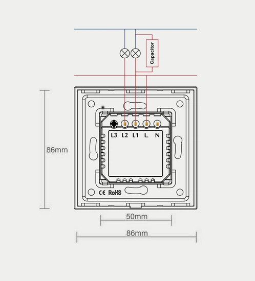 Universal WiFi Smart Touch Switch 1 Gang - Image 4
