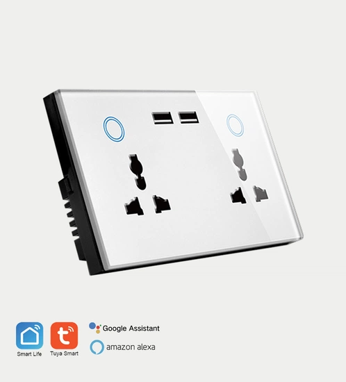 Wi-Fi Double Smart USB Wall Socket