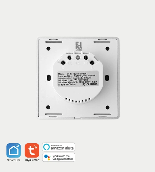 FD WiFi Smart Touch Switch - Silver - Image 4