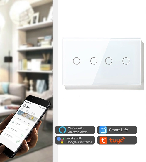 Universal WiFi Smart Touch Switch 4 Gang - Image 5